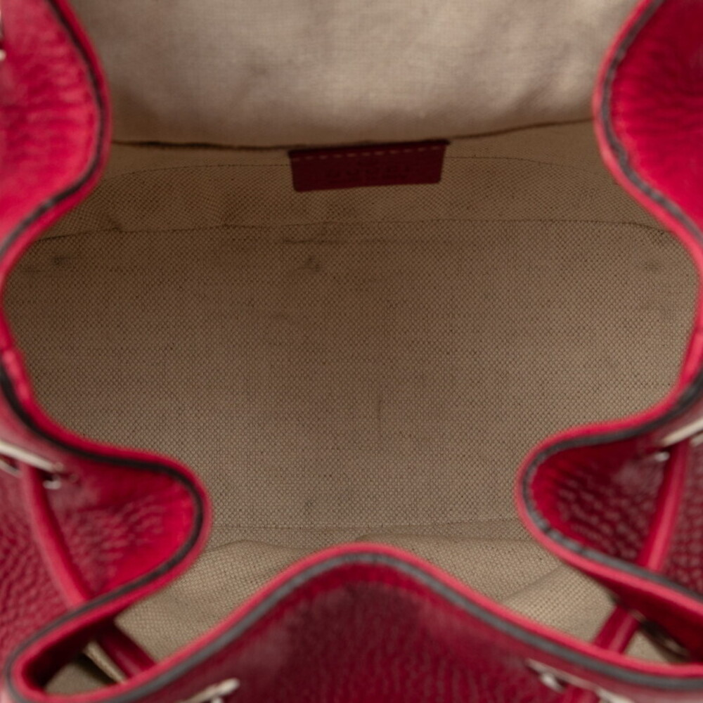 Gucci Bamboo Backpack Red Leather - Picture 6 of 7